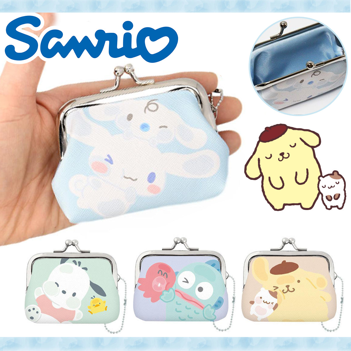 SANRIO© Purse Coin Case with Friends (Japan Edition)