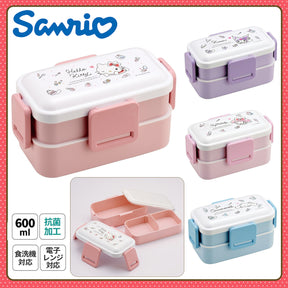 SANRIO© Lunch Box 4-Lock Double 600ml (Japan Edition)