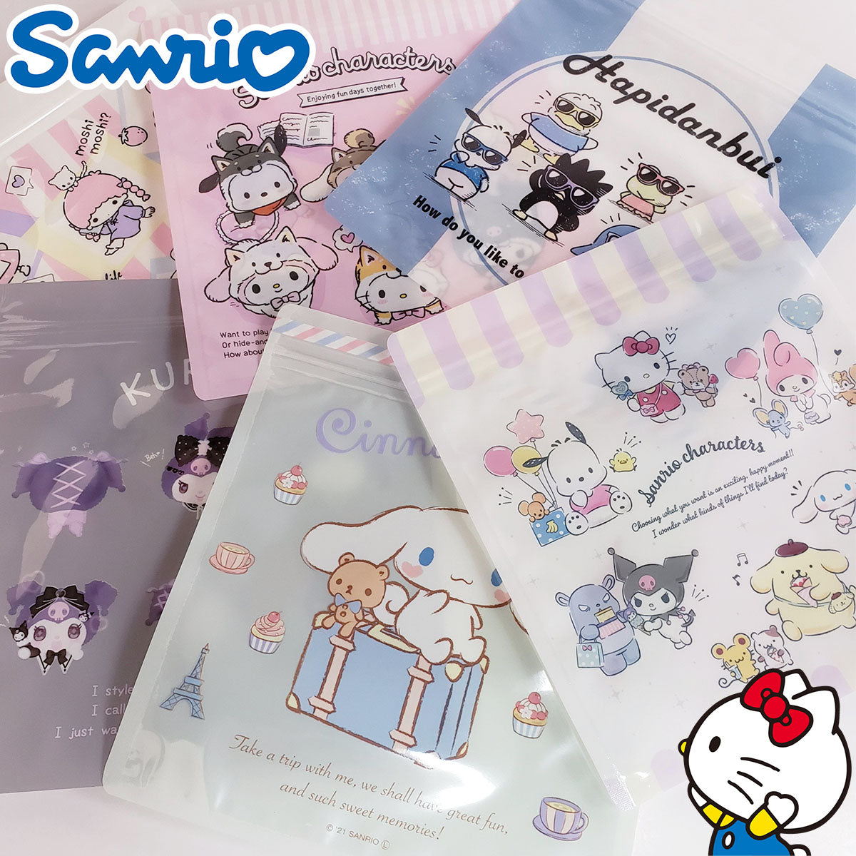 SANRIO© Zip Bag 5in1 (Taiwan Edition)