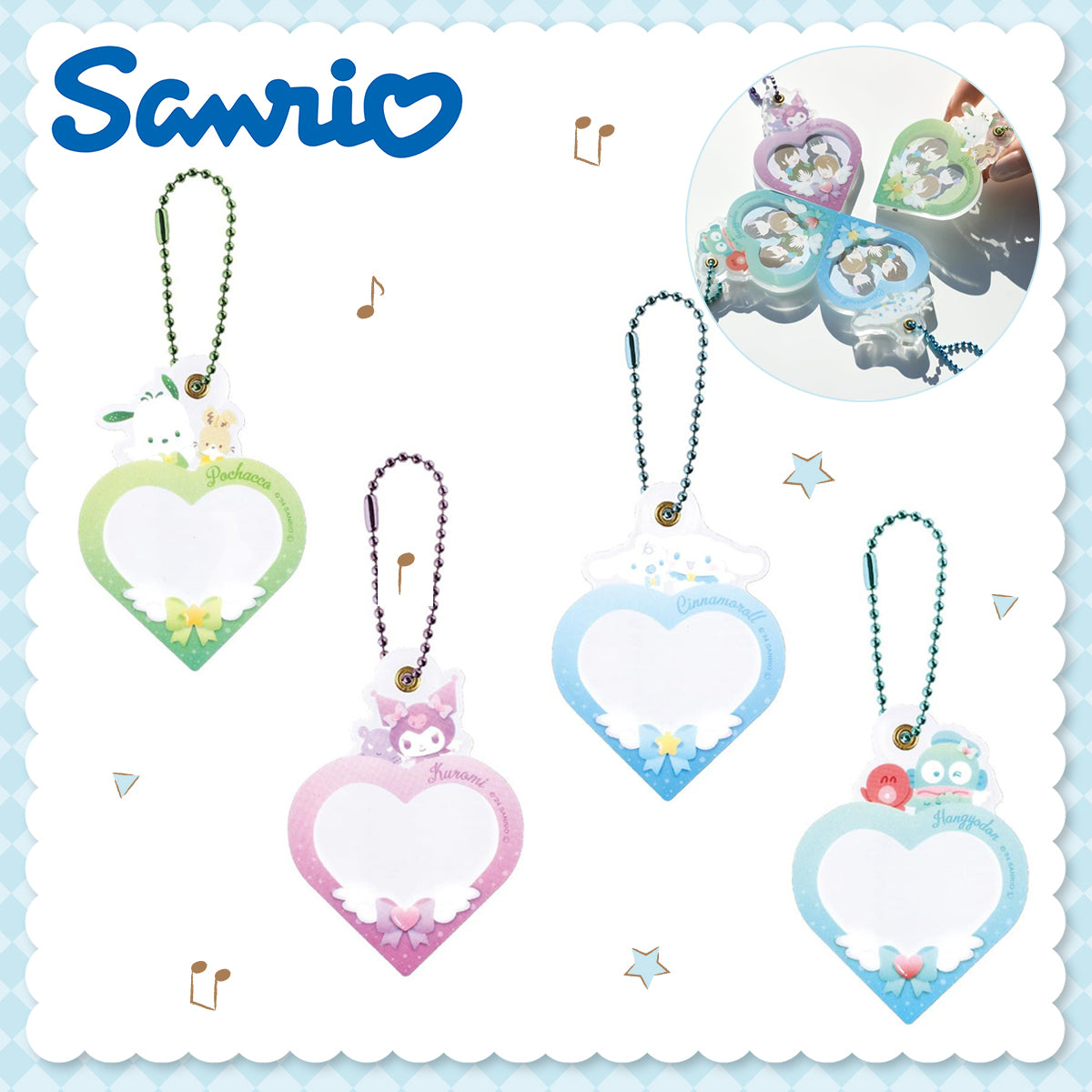 SANRIO© Twinkle Piece Photo Key Holder (Japan Edition)