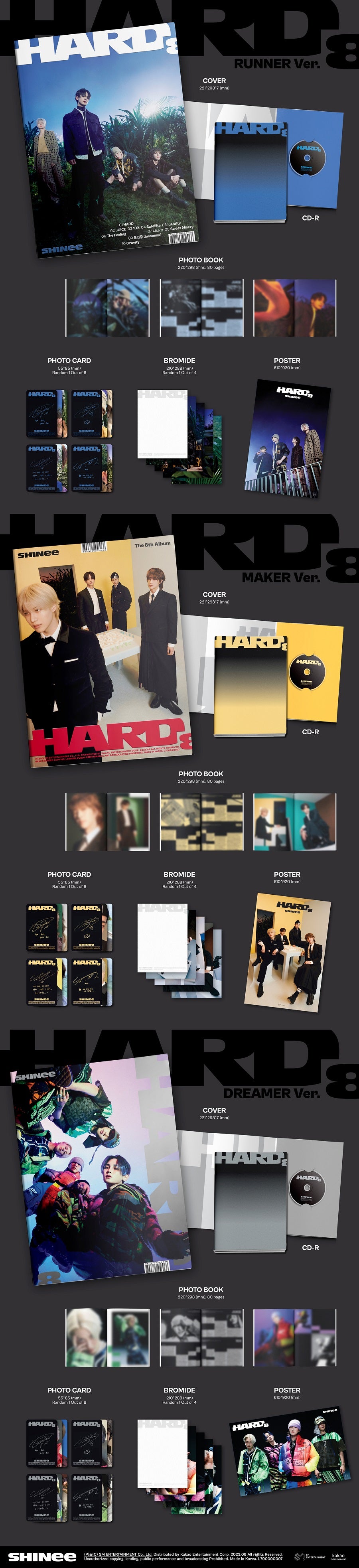 SHINEE VOL. 8 - HARD (PHOTOBOOK VERSION)