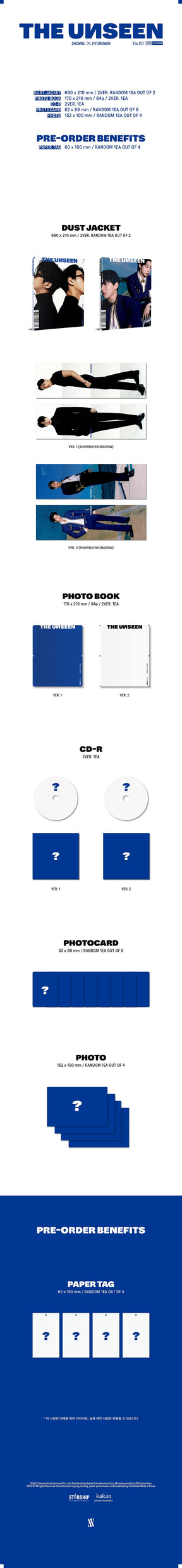 SHOWNU X HYUNGWON 1ST MINI ALBUM - THE UNSEEN