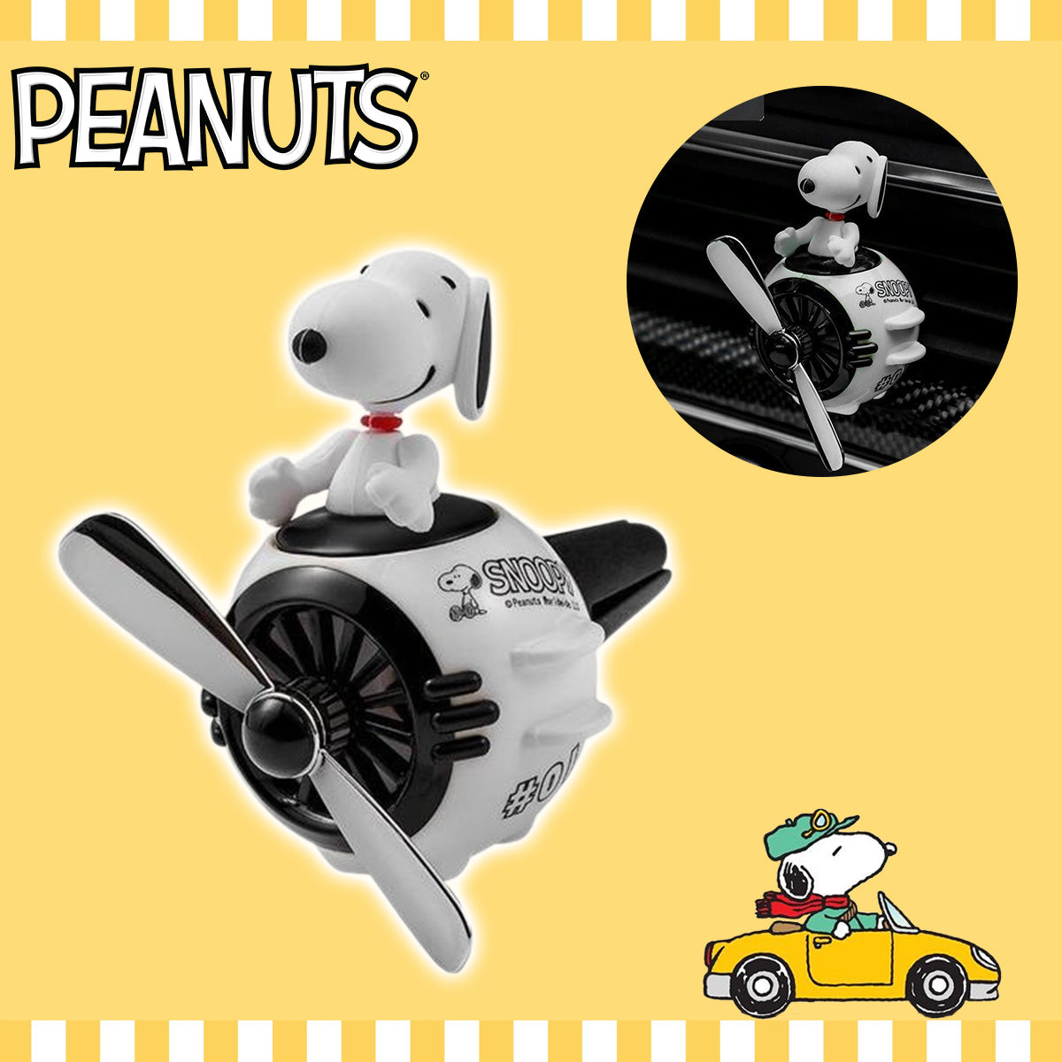 PEANUT SNOOPY© Air Freshener Airplane