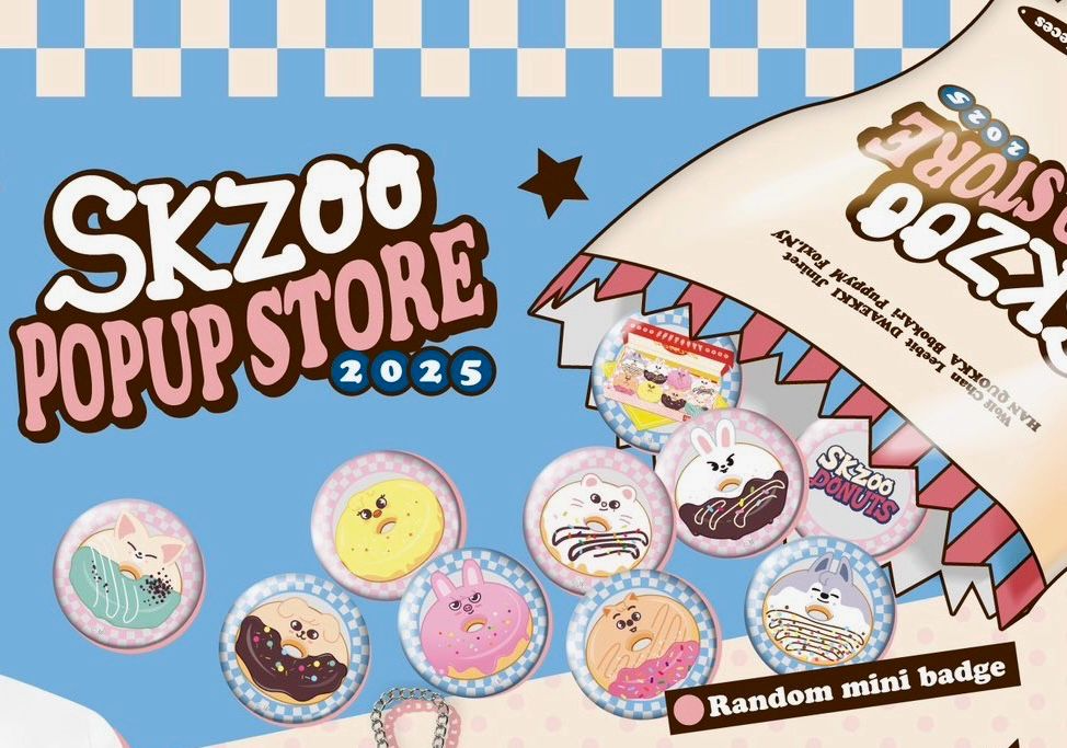 STRAY KIDS - SKZOO DONUT POP-UP JAPAN: MINI BADGE