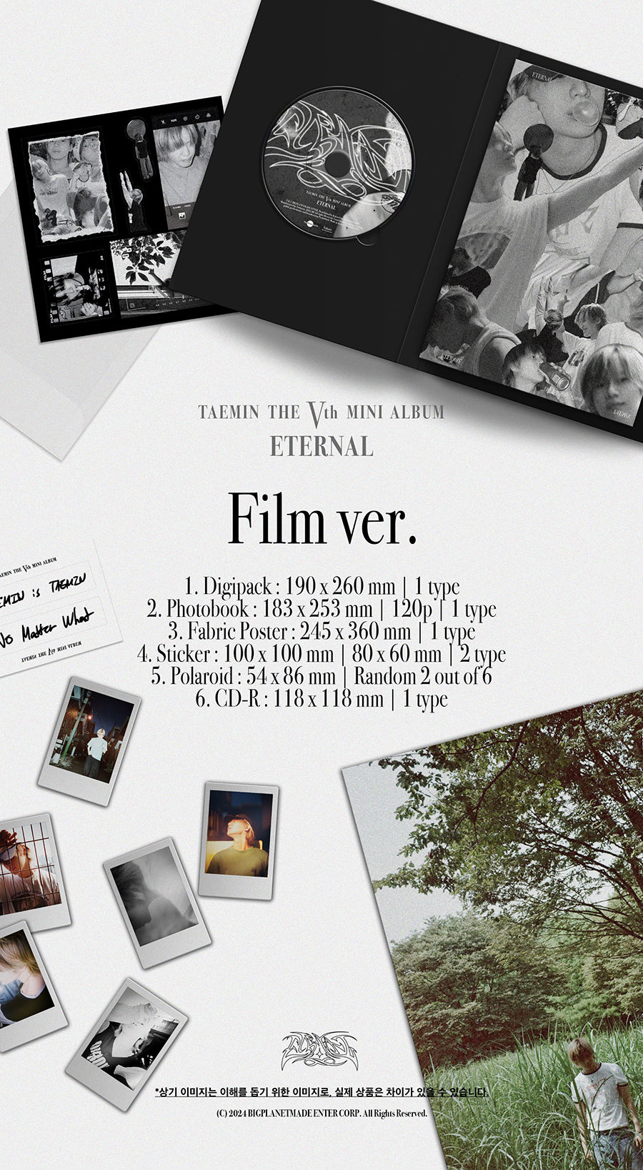 TAEMIN 5TH MINI ALBUM - ETERNAL (FILM VERSION)