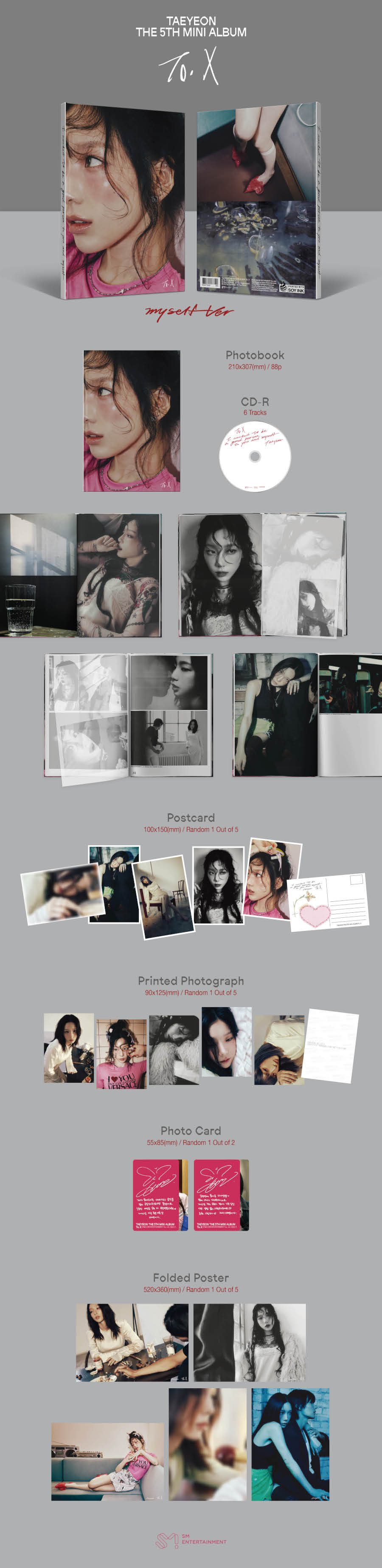 Tae Yeon Mini Album Vol.5 - To. X (Myself Version)