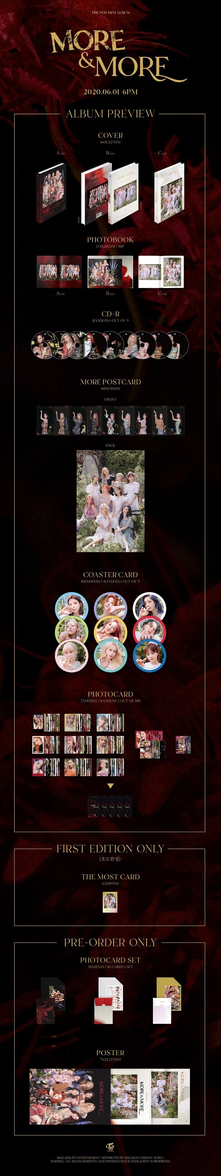 TWICE MINI ALBUM VOL. 9 - MORE & MORE