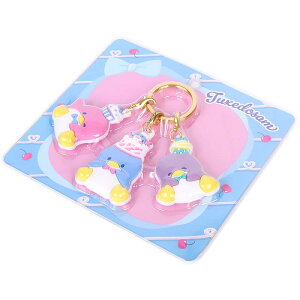 SANRIO© Tuxedo Sam Rubber Triple Keychain Charm Birthday 45th Anniversary (Japan Limited Edition)