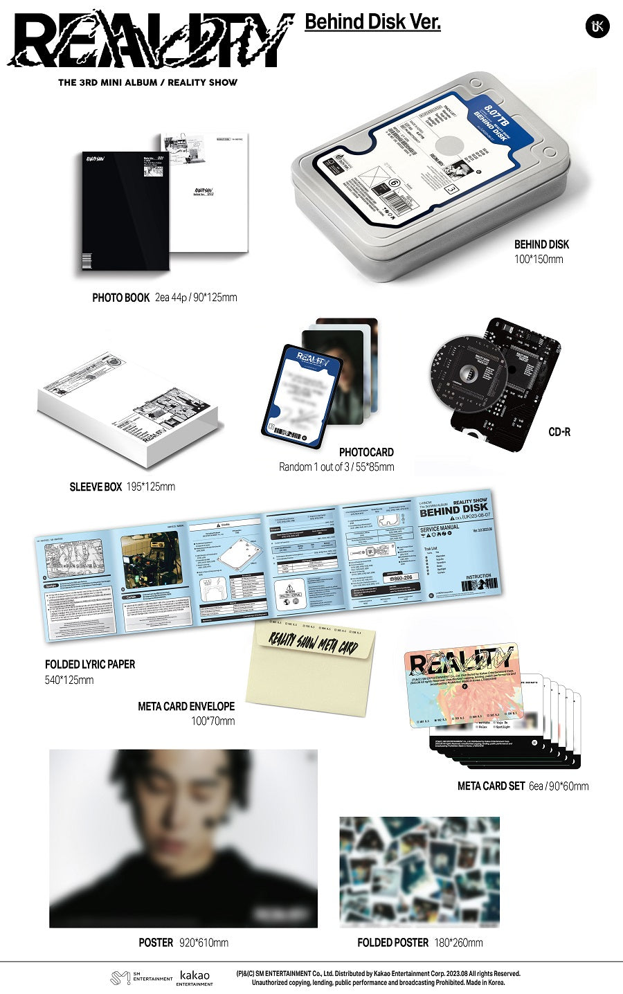 U-KNOW Yunho Mini Album Vol. 3 - Reality Show (Behind Disk Version) (Limited)