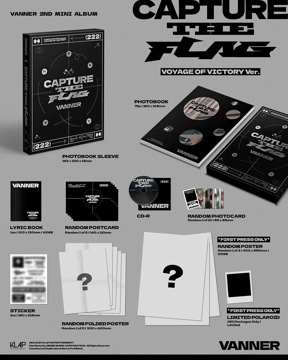 VANNER - CAPTURE THE FLAG 2ND MINI ALBUM