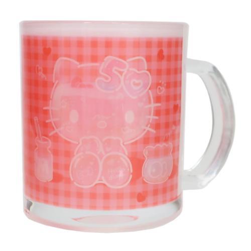 SANRIO© Hello Kitty 50th Anniversary Glass Mug (Japan Edition)