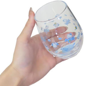 SANRIO© Hello Kitty Glass Blue (Made In Japan)