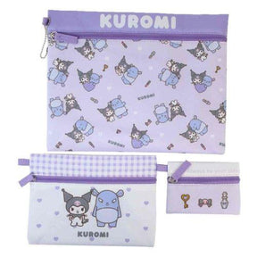 SANRIO© Character Checker Pouch Set 3in1 (Japan Edition)