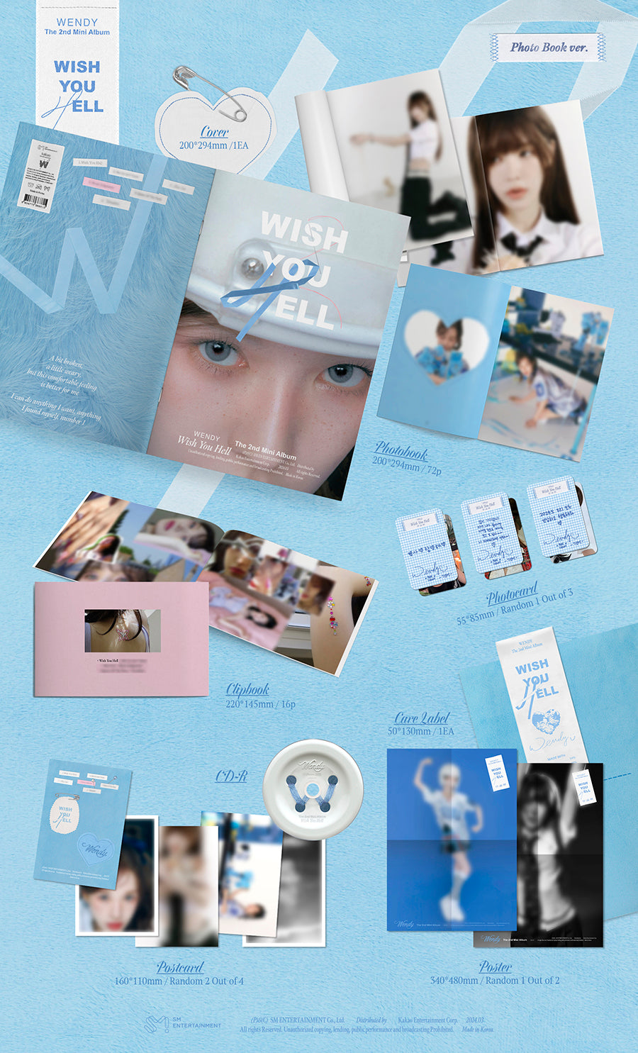 WENDY 2ND MINI ALBUM - WISH YOU HELL (PHOTOBOOK VERSION)