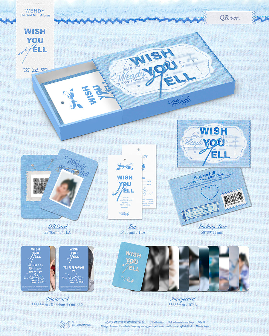 WENDY 2ND MINI ALBUM - WISH YOU HELL (QR VERSION)