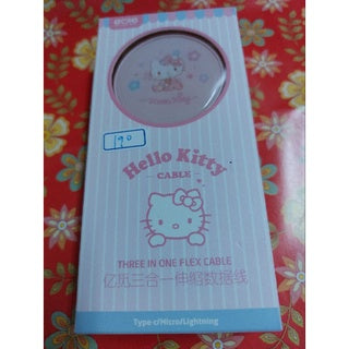 SANRIO© Hello Kitty 3in1 Flex Cable