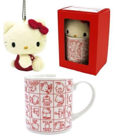 SANRIO© Hello Kitty Red Mug With Plush (Japan Edition)