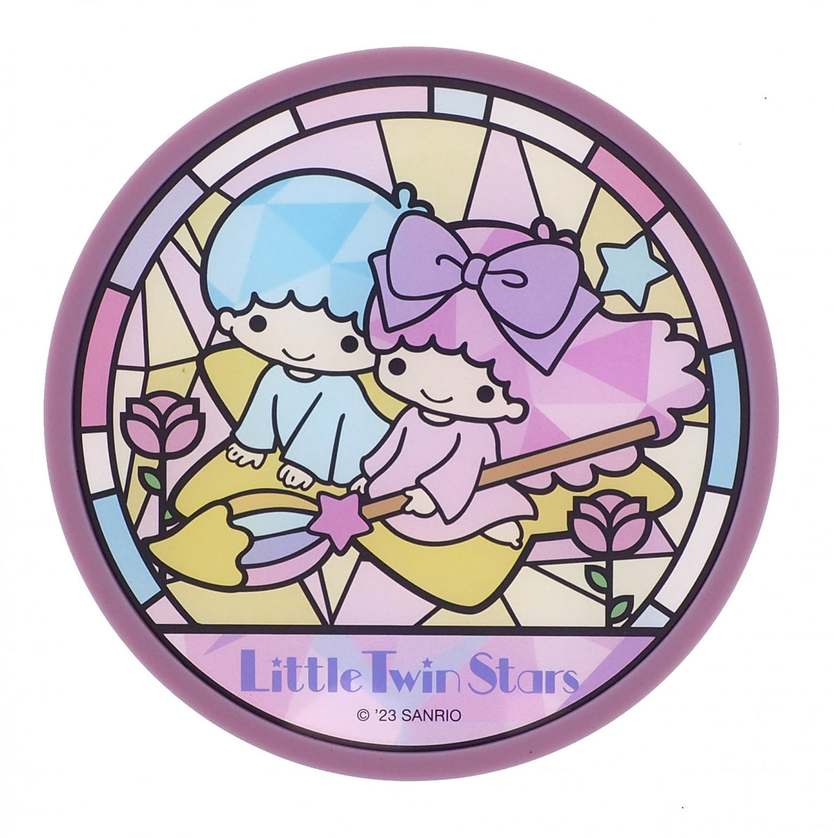 SANRIO© Characters 7-11 Stained Glass Series Coaster (Hong Kong Edition)