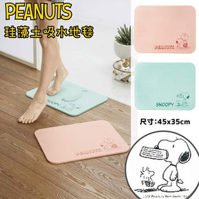 PEANUT SNOOPY© Diatomaceous Earth Bath Mat (Japan Edition)