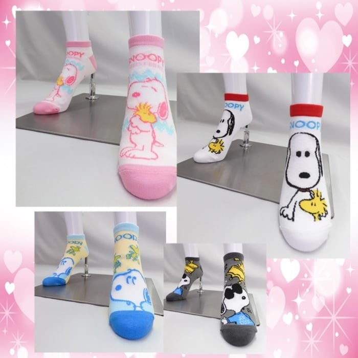 PEANUT SNOOPY© Ankle Socks 12 Designs (Japan Edition)