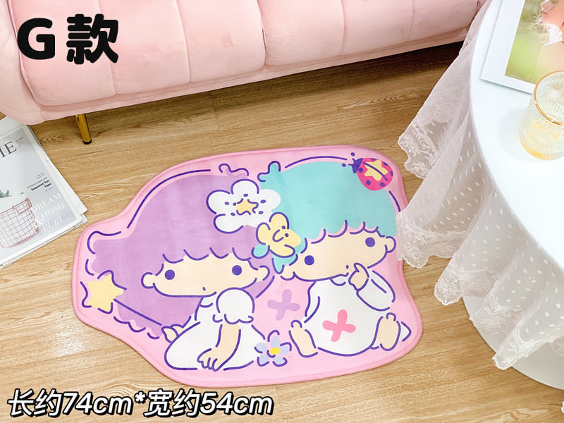 SANRIO Little Twin Stars Die cut Floor Mat