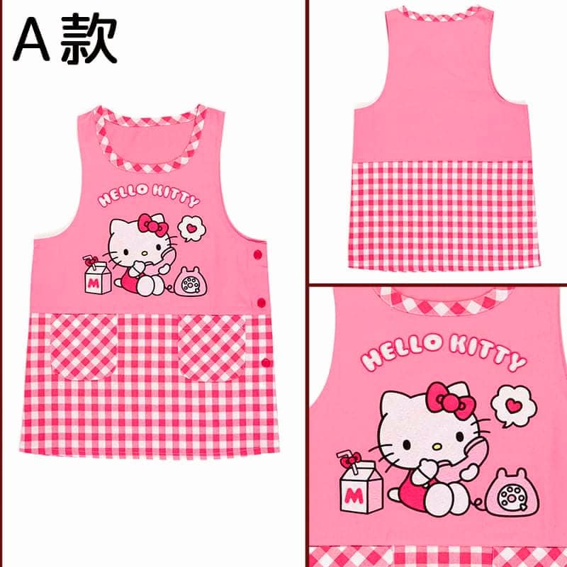 SANRIO© Checkers Apron 6 Styles (Japan Edition)