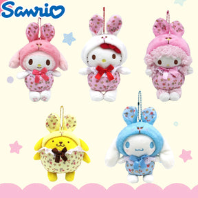 SANRIO© Floral Rabbit Hanging Plush (Japan Edition)