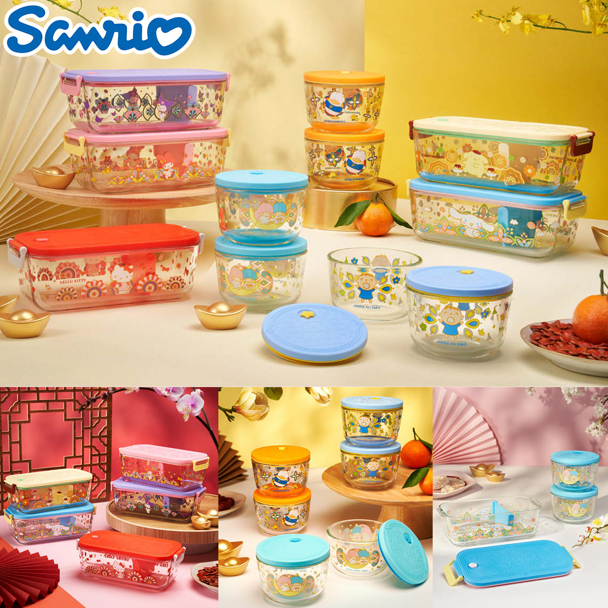 SANRIO© 7-Eleven Rectangle / Round Lunch Box (Hong Kong Edition)