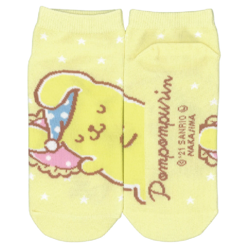 SANRIO© PomPomPurin Star Yellow Anklet Socks (Japan Edition)