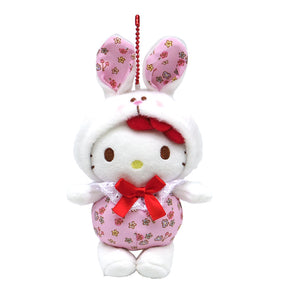 SANRIO© Character Floral Rabbit Hanging Plush (Japan Edition)