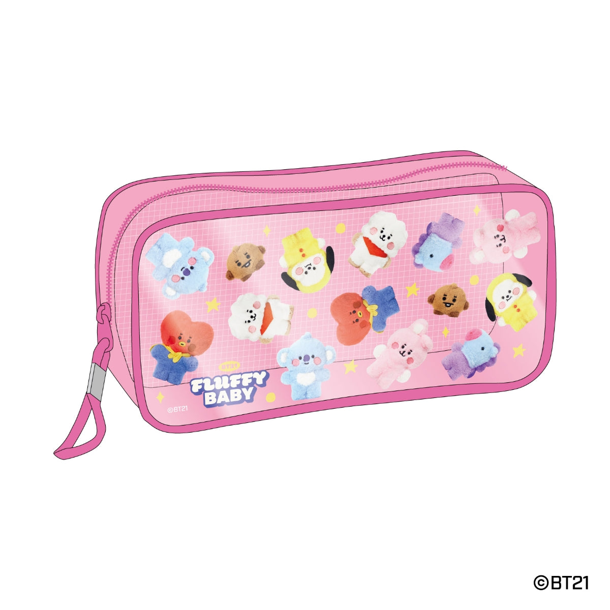 BT21© Fluffy Baby / Baby a Little Festa All Pencil Pouch (Japan Edition)