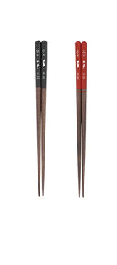 Blue + Red Chopsticks 2in1 Pair ( Made in Japan)