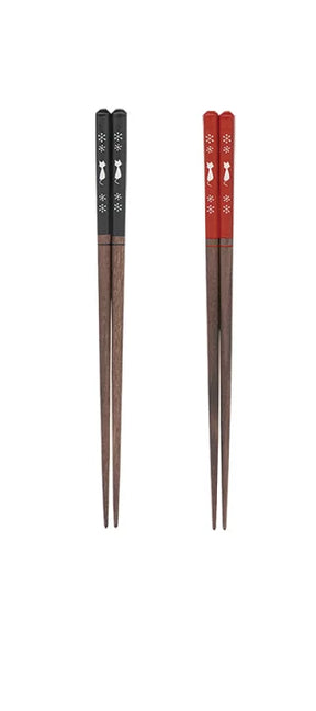 Blue + Red Chopsticks 2in1 Pair ( Made in Japan)