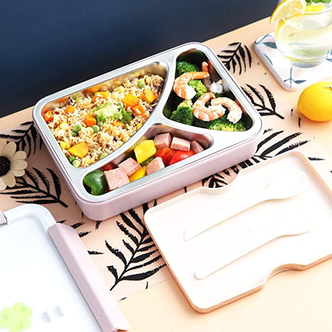 Stainless Steel Compartment Bento Box 1000ml