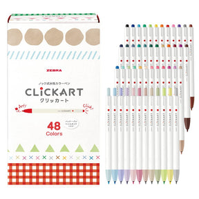 ZEBRA Clickart 12/48 Colours Pen Set (Japan Edition)