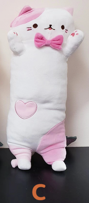 Cat Small Pillow Plush 40cm (Japan Edition)