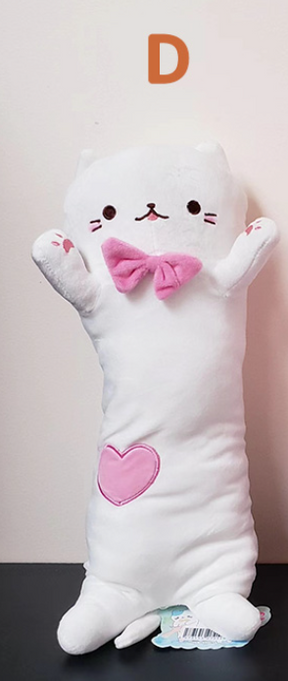 Cat Small Pillow Plush 40cm (Japan Edition)