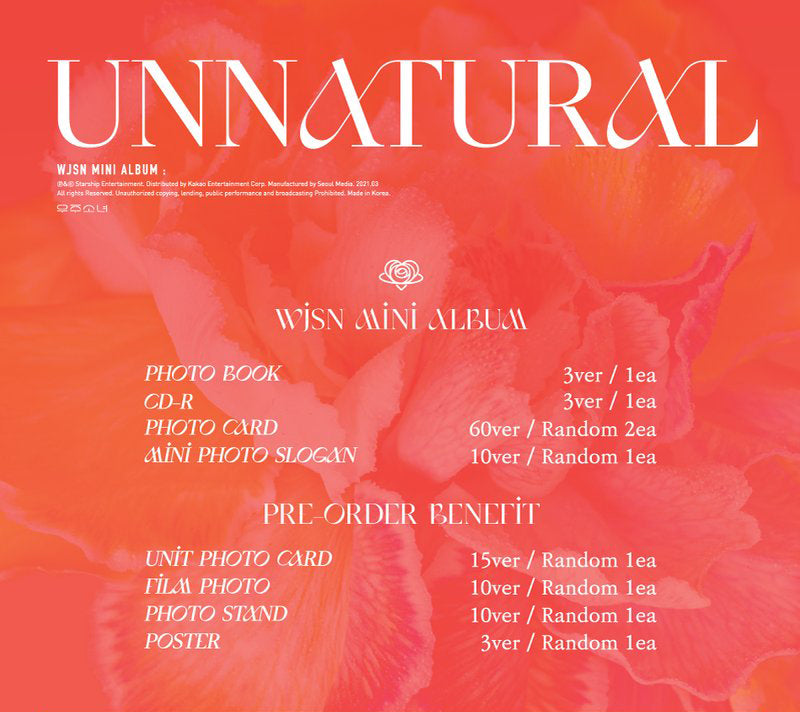 WJSN MINI ALBUM VOL. 9 - UNNATURAL (RANDOM VERSION)