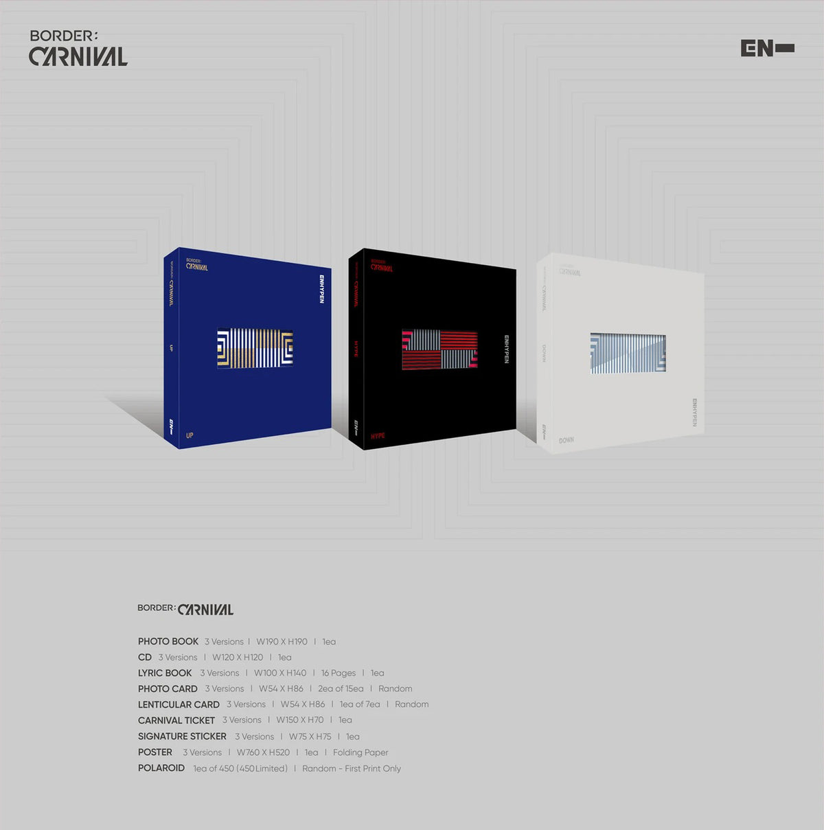 ENHYPEN MINI ALBUM VOL. 2 - BORDER: CARNIVAL