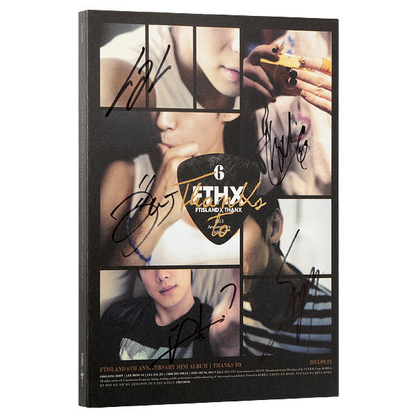 FTISLAND 6TH ANNIVERSARY MINI ALBUM - THANKS TO (CD + DVD + POSTER SET) (VERSION B) (TAIWAN LIMITED EDITION)