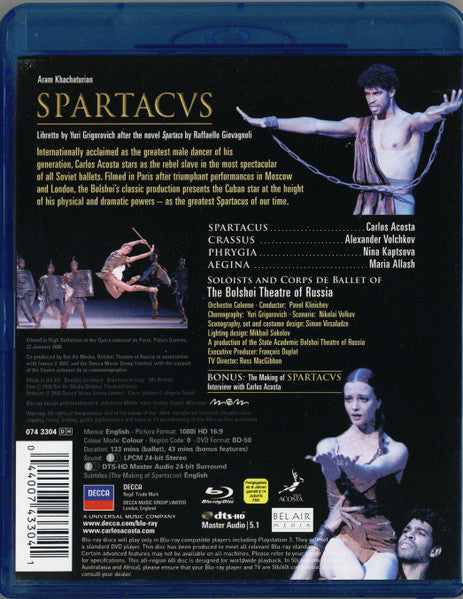 Khachaturian: Spartacus (Blu-ray)