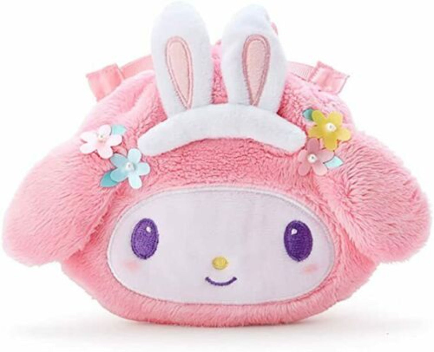 SANRIO© My Melody Plush Head Pink String Bag