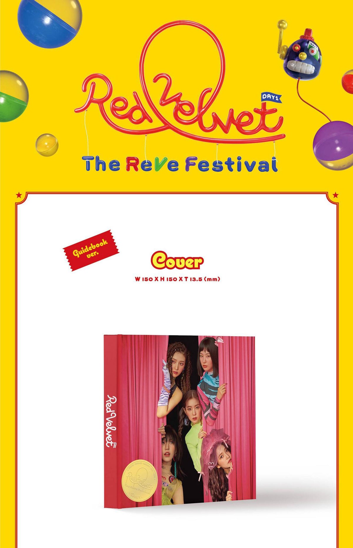 RED VELVET MINI ALBUM - 'THE REVE FESTIVAL' DAY 1 (GUIDE BOOK VERSION)