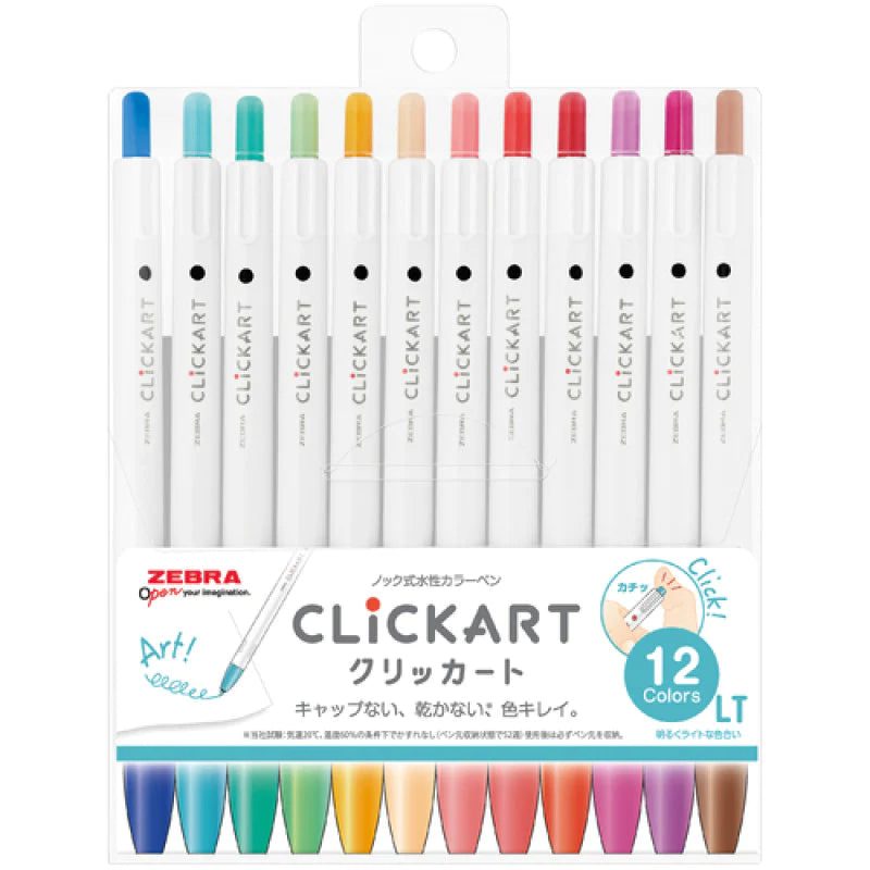 ZEBRA Clickart 12/48 Colours Pen Set (Japan Edition)