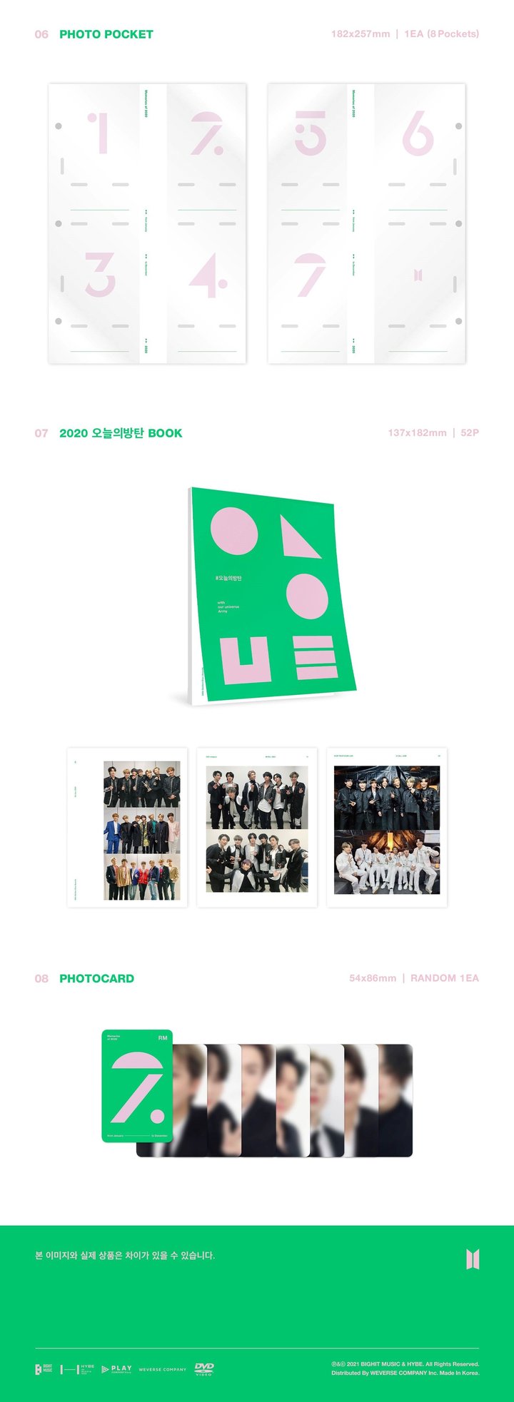 BTS MEMORIES OF 2020 DVD