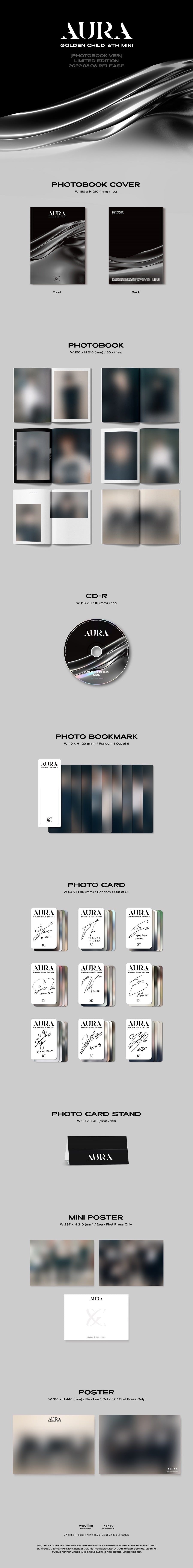 Golden Child Mini Album Vol. 6 - AURA (Photobook Version) (Limited Edition)