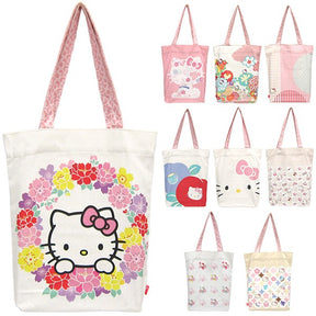 SANRIO© Hello Kitty Japanese Style A4 size Tote Bag (Made In Japan)