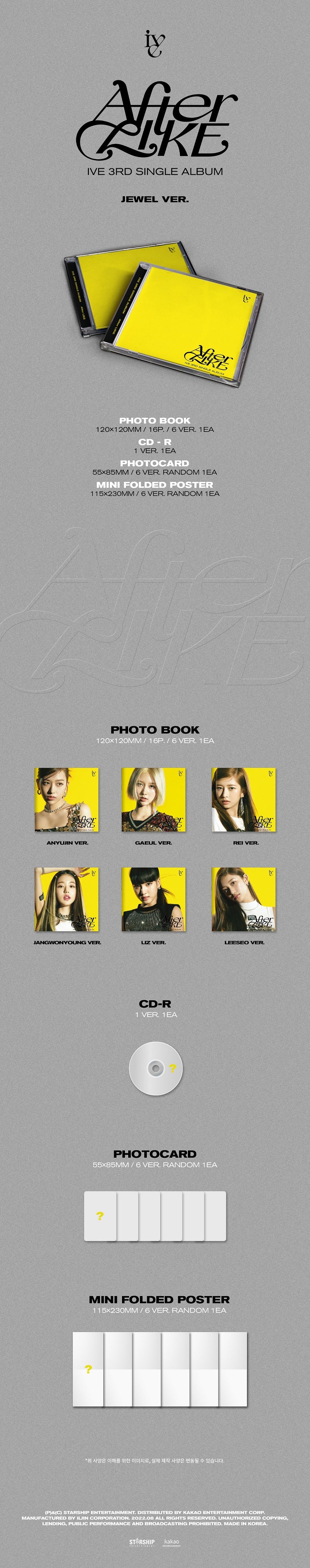 IVE SINGLE ALBUM VOL. 3 - AFTER LIKE (JEWEL VERSION) (LIMITED EDITION)