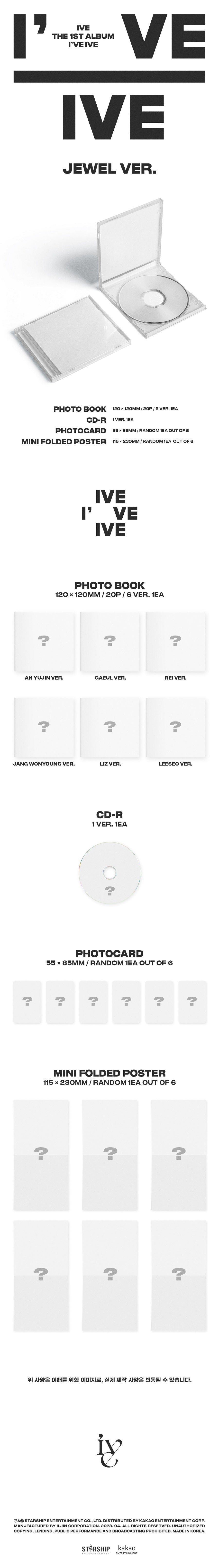 IVE VOL. 1 - I'VE IVE (JEWEL VERSION) (LIMITED EDITION)