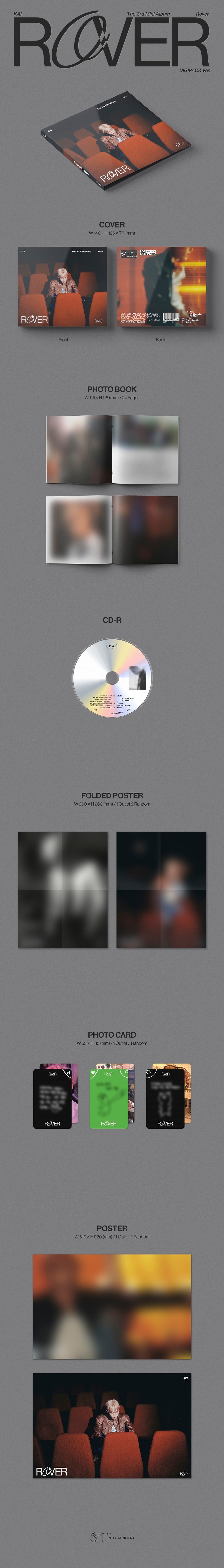 EXO: KAI MINI ALBUM VOL. 3 - ROVER (DIGIPACK VERSION)